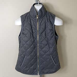 Old Navy Lightweight Gray Quilted Vest Small